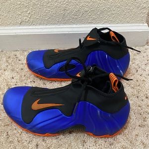 Orange/blue Nike Air Flightposite One size 8